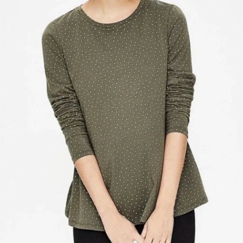 Boden Long Sleeve Polka Dot Tee – Size Small